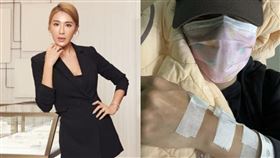 小禎（胡盈禎）感染B型流感住院。（圖／翻攝IG）