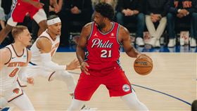 費城76人一哥恩比德。（圖／翻攝自76人官方X）
