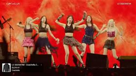 ▲LE SSERAFIM。（圖／翻攝自YouTube-Coachella頻道）