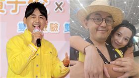 黃子佼、孟耿如。（圖／記者邱榮吉拍攝、翻攝自孟耿如臉書）