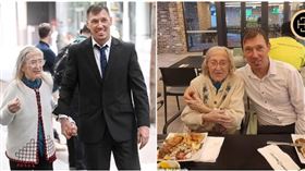 104歲女友過世，48歲的索森表示，2人是真心相愛。（圖／翻攝X）