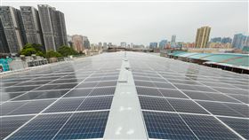 鴻海科技集團深圳龍華廠區太陽能發電設備。（圖／鴻海提供）