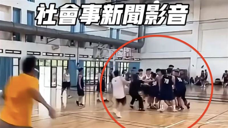 籃球賽變鬥毆實況　CBC聯盟：取消參賽權