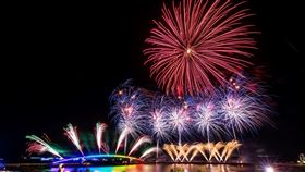 澎湖,雙心石滬,澎湖花火節。（圖／高鐵提供）