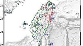 20240403規模7.2地震（圖／中央氣象署）
