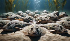 比目魚,魚群（圖／AI生成）