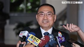 監察院約詢後，侯友宜受訪。（圖／記者鄭孟晃攝影）