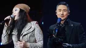 許美靜、張學友。（圖／翻攝自微博、超級圓頂提供）