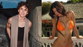 「甜茶」提摩西夏勒梅、凱莉珍娜。（圖／翻攝自Timothée Chalamet、Kylie Jenner IG）