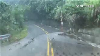 雨炸苗栗！泰安溫泉區落石砸1車　車窗裂