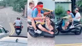 自己玩命不夠？台中乩童矇眼騎車　「載信眾跑山飆速」畫面曝光
