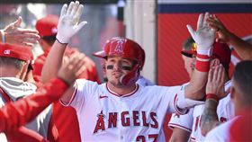 ▲楚奧特（Mike Trout）炸裂本季第10轟，其中有8支是陽春彈。（圖／美聯社／達志影像）