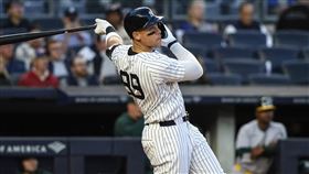 ▲賈吉（Aaron Judge）炸裂洋基生涯第261轟，超越前任隊長基特（Derek Jeter）。（圖／路透社／達志影像）