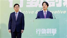 賴清德、準外交部長林佳龍（圖／民進黨提供）