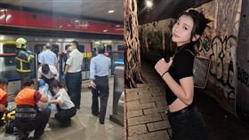林芷芸搭捷運時不巧碰上男子落軌事件。（圖／翻攝自yun.618 ）