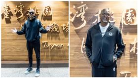 ▲「法國小跑車」帕克（Tony Parker）和傳奇扣將威金斯（Dominique Wilkins）抵台。（圖／大漢行銷提供）