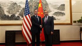 布林肯訪中　強調520前台海和平穩定重要性（圖／翻攝自X@SecBlinken）中國外交部長王毅