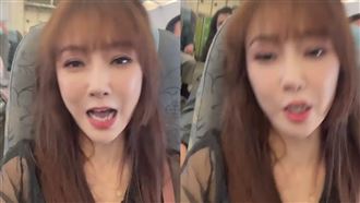 地震完又遇亂流　美魔女胡文英曬驚險畫面