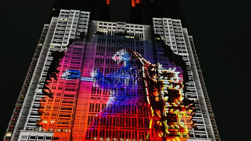 「哥吉拉」突襲東京都廳光雕秀　觀眾讚翻