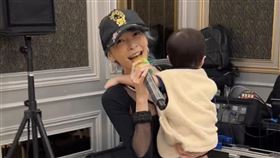 Makiyo帶兒子出席生日派對。（圖／翻攝劉盈盈臉書）