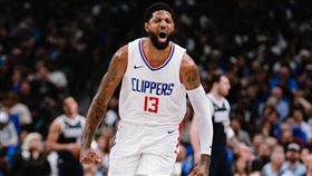 洛杉磯快艇喬治（Paul George）此役找回準星轟下33分。（圖／翻攝自快艇隊官方X）