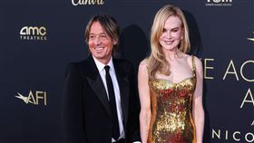 妮可基嫚和老公凱思厄本。（圖／美聯社／達志影像）