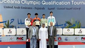 陳奕通奪巴黎奧運門票。（圖／翻攝自中華民國擊劍協會 Chinese Taipei Fencing Association ）