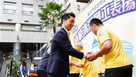 蔣萬安出席113年度模範清潔職工選拔表揚活動。（圖／北市府提供）