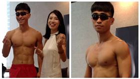 前陸軍兩棲海龍蛙兵士官「壹柒柒」（左）與前輔導長「內內」