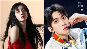 《浪姐5》女星李溪芮（左）被狗仔拍到與小10歲鮮肉偶像歌手張騰熱戀。（組合圖／翻攝自李溪芮、張騰微博）