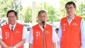 行政院長陳建仁今(30)日視察「桃園市南崁溪氨氮削減設施興建工程」。（圖／行政院提供)