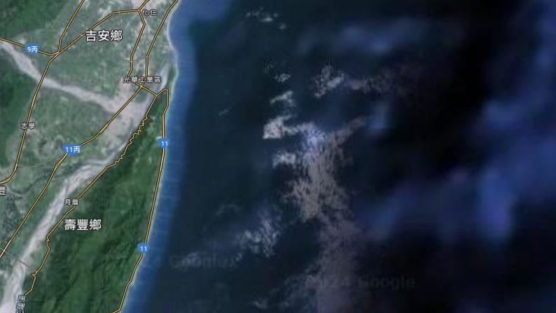 他看Google地圖驚呆！花蓮外海出現人臉
