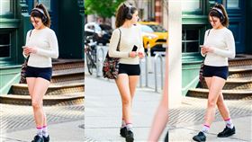 舒莉現身紐約街頭。（圖／美聯社／達志影像）