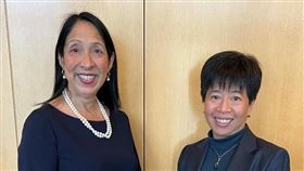 美國助理國務卿席森（Michele Sison，左）與我國駐日內瓦辦事處處長蘇瑩君（右）。（圖／翻攝自Taiwan in Geneva 駐瑞士台北經濟文化代表團日內瓦辦事處臉書）