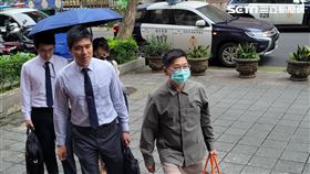 ▲士林地方法院前審判長蔡明宏現身北院出庭。（圖／記者楊佩琪攝）