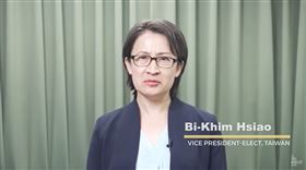 ▲蕭美琴以台灣副總統當選人的身份在「國會山莊與矽谷論壇」（Hill & Valley Forum）發表7分鐘的預錄談話。（圖／翻攝自YouTube-The Hill and Valley Forum頻道）

