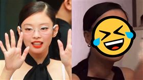 Jennie的這身造型被大陸網友認為神似20年前的那英。（圖／翻攝自微博）