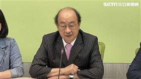 ▲民進黨立院黨團召開「藍白沒收民主 國會香港化」記者會，總召柯建銘（圖／記者高逸帆攝影）
