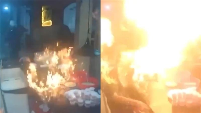 員工倒酒精突爆烈焰　牛排館3人遭火燒傷