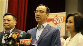 朱立倫上午出席國政基金會「520新政府 新期待 別讓人民受傷害」記者會。（圖／國民黨提供）