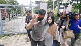 稍早黃林麗真被裁定無保請回，但限制住居、出境、出海。（圖／翻攝畫面）