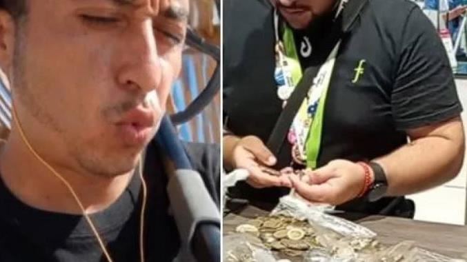 只靠路上撿硬幣　7天後結算金額驚呆全場