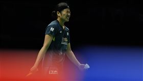 世界球后安洗瑩湯優盃8強雖然贏球，但身體疑似出狀況。（圖／美聯社／達志影像）