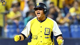 ▲中信兄弟陳俊秀挨再見觸身球。（圖／中信兄弟提供）