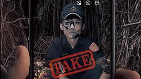 ▲新的詐騙手法，假警察開Line視訊電話取信民眾。（圖／翻攝畫面）