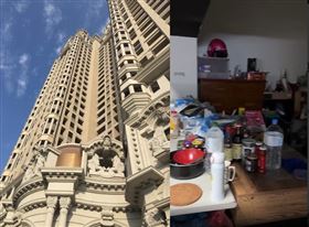 台版寄生上流！台中豪宅管理員蝸居電表區（圖／翻攝畫面）