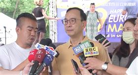 ▲朱立倫出席歐洲節活動（圖／記者許皓婷攝影）