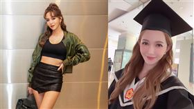 拐拐開心曬碩士袍，透露將於下月取得碩士學位畢業。（圖／翻攝自sabrina5477_IG）