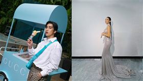 蔡詩芸日前因為品牌合體婁峻碩。（組合圖／翻攝自IG)
