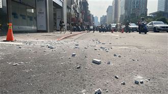 震後頻下磁磚雨　北市：紅黃單建物祭罰則